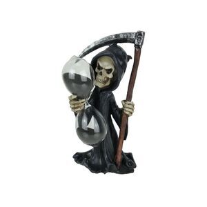 Time's Up! Gothic Grim Reaper Decorative Statue With Hourglass Sand Timer